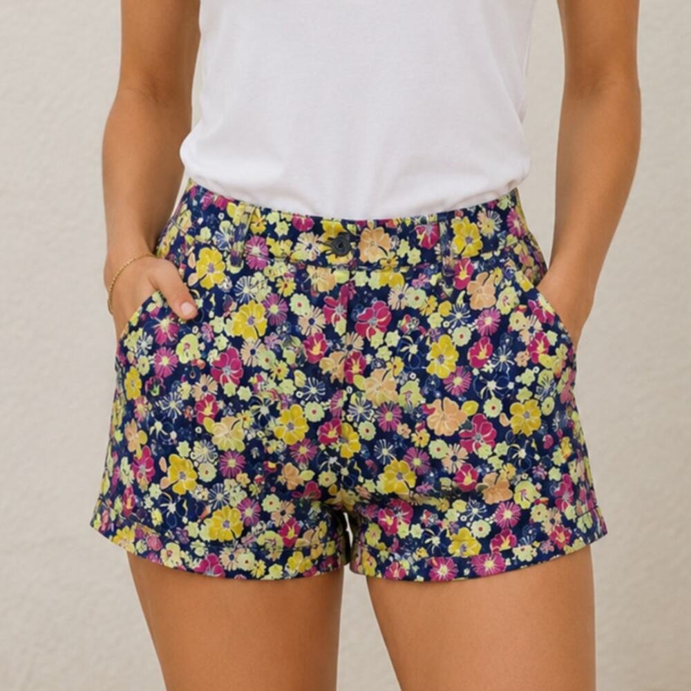 Modcloth NEW The Spring of Things Shorts XL Floral High Waisted